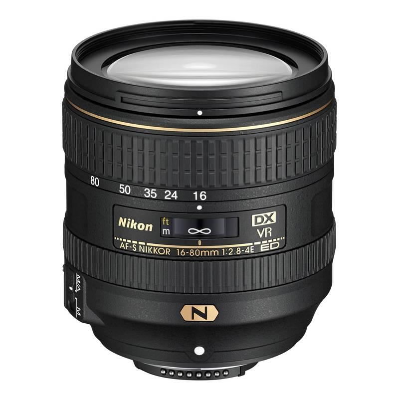 Objektiv Nikon 16-80 mm f 2.8-4E ED VR černý, Objektiv, Nikon, 16-80, mm, f, 2.8-4E, ED, VR, černý