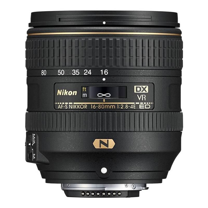 Objektiv Nikon 16-80 mm f 2.8-4E ED VR černý, Objektiv, Nikon, 16-80, mm, f, 2.8-4E, ED, VR, černý