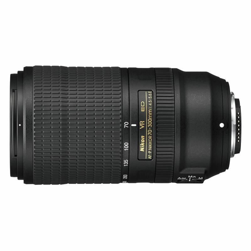 Objektiv Nikon 70-300 mm f 4.5-5.6E ED VR AF-P černý, Objektiv, Nikon, 70-300, mm, f, 4.5-5.6E, ED, VR, AF-P, černý