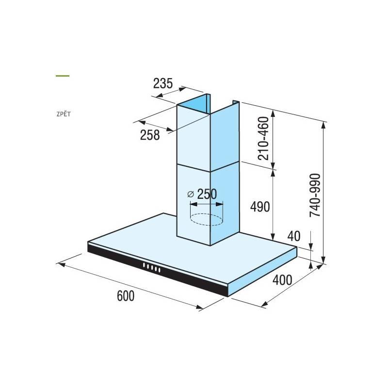 Odsavač par Mora Premium OK 673 GW bílý
