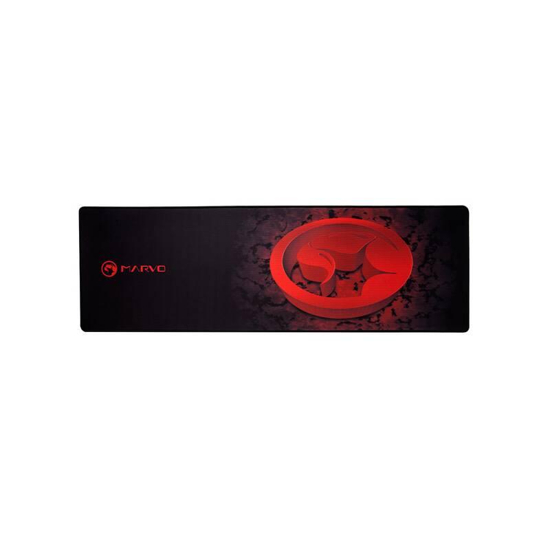 Podložka pod myš Marvo G13 92 x 29 cm černá červená