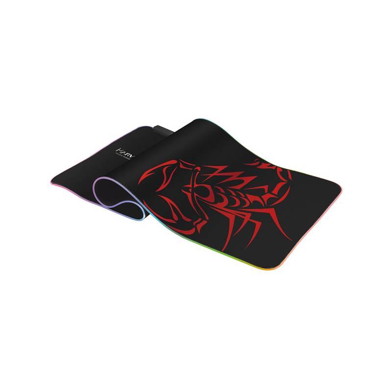 Podložka pod myš Marvo MG10, RGB, 80 x 30 cm černá
