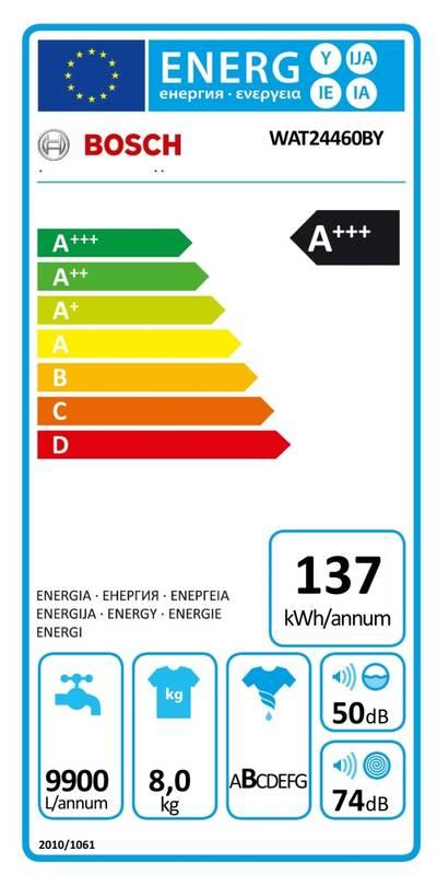 Pračka Bosch WAT24460BY bílá