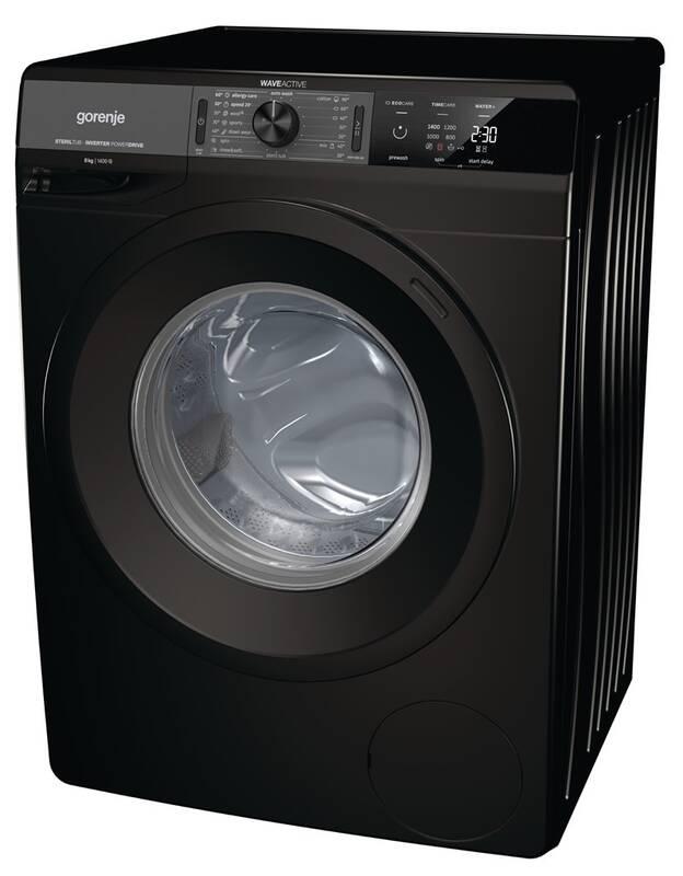 Pračka Gorenje Essential WEI843B černá, Pračka, Gorenje, Essential, WEI843B, černá