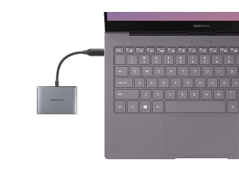Redukce Samsung USB-C USB, USB-C, HDMI šedá