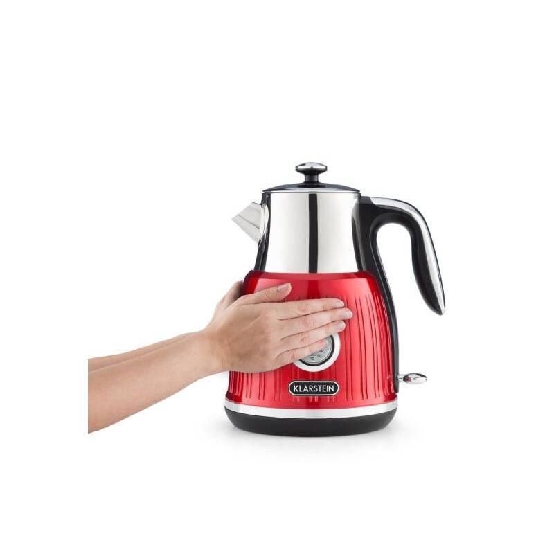 Rychlovarná konvice Klarstein Cancan červená