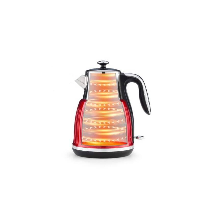 Rychlovarná konvice Klarstein Cancan červená