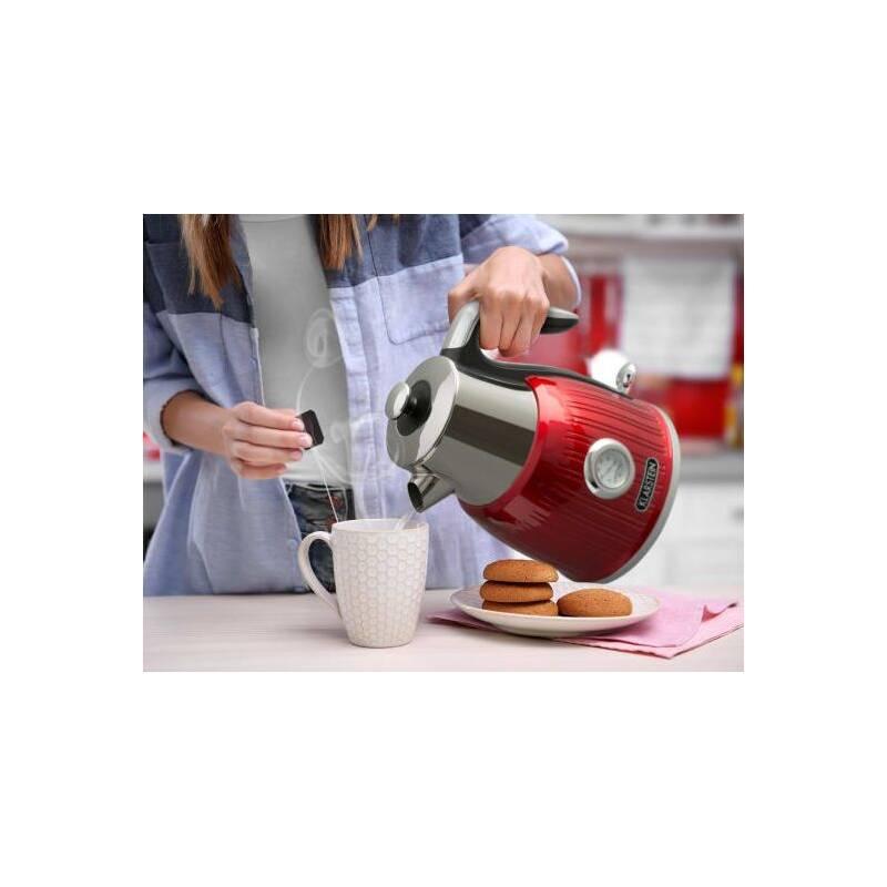 Rychlovarná konvice Klarstein Cancan červená