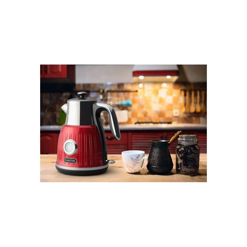 Rychlovarná konvice Klarstein Cancan červená