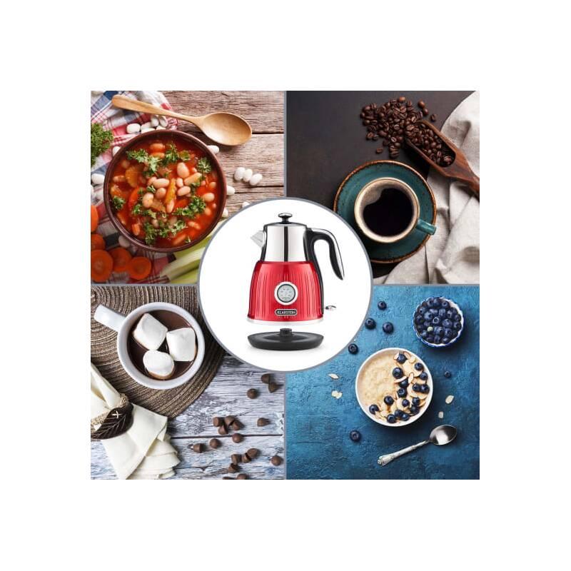 Rychlovarná konvice Klarstein Cancan červená