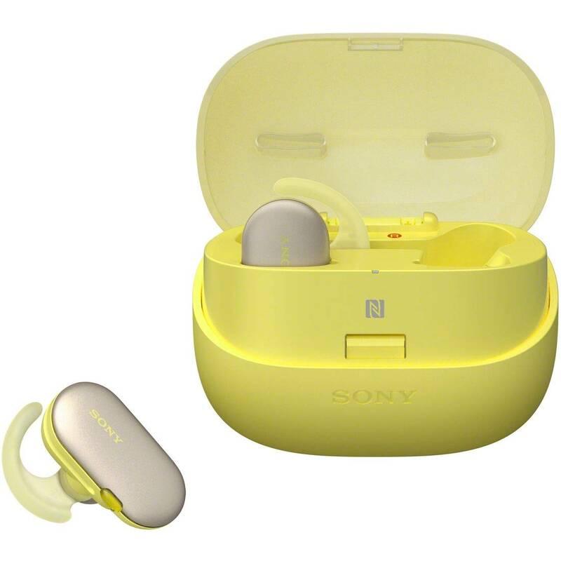 Sluchátka Sony WF-SP900, 4GB žlutá