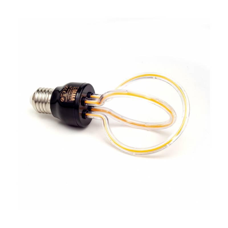 Žárovka LED Tesla design filament, 5W, E27, teplá bílá