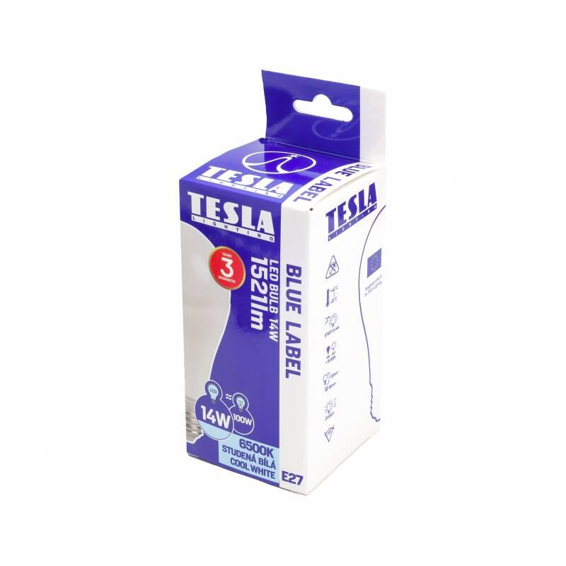 Žárovka LED Tesla klasik, 14W, E27, studená bílá