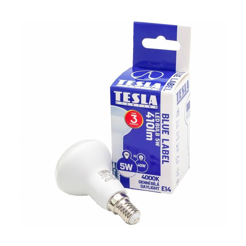 Žárovka LED Tesla reflektor, 5W, E14, neutrální bílá, Žárovka, LED, Tesla, reflektor, 5W, E14, neutrální, bílá