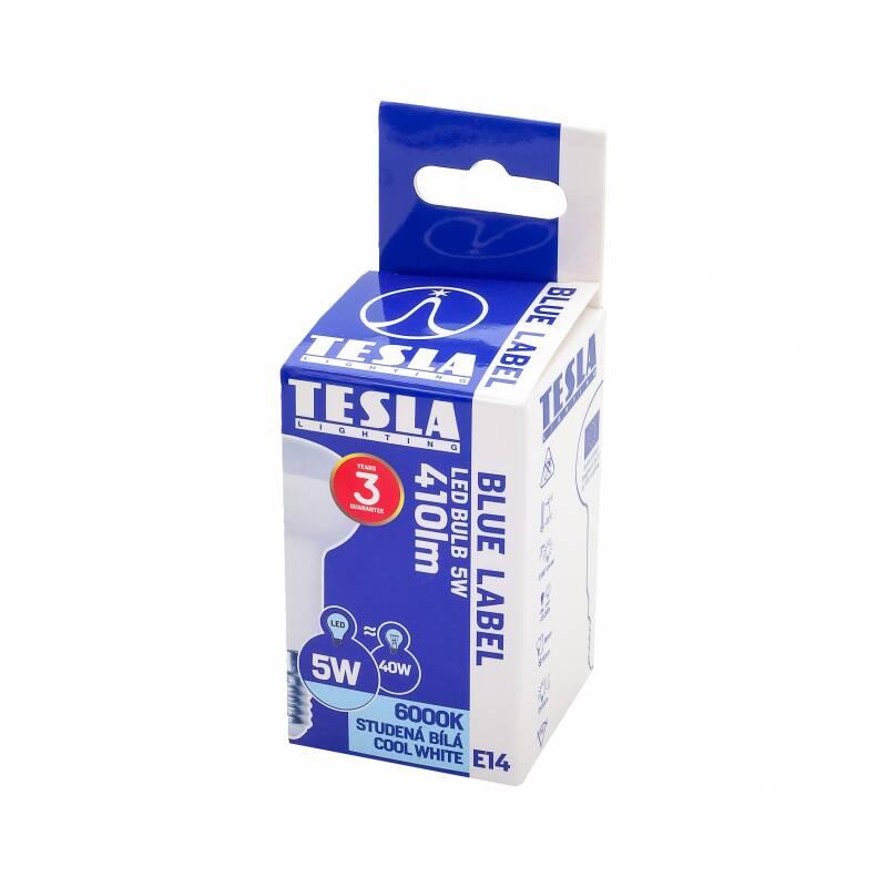 Žárovka LED Tesla reflektor, 5W, E14, studená bílá, Žárovka, LED, Tesla, reflektor, 5W, E14, studená, bílá
