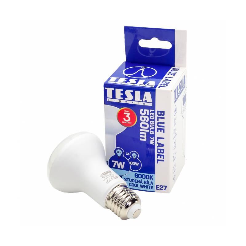Žárovka LED Tesla reflektor, 7W, E27, studená bílá