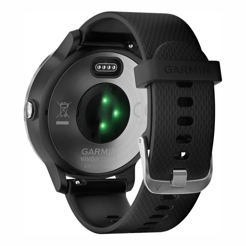 Chytré hodinky Garmin vívoActive3 Optic černé stříbrné