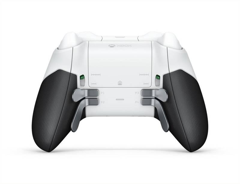 Gamepad Microsoft Xbox One Wireless - speciální bílá edice Elite