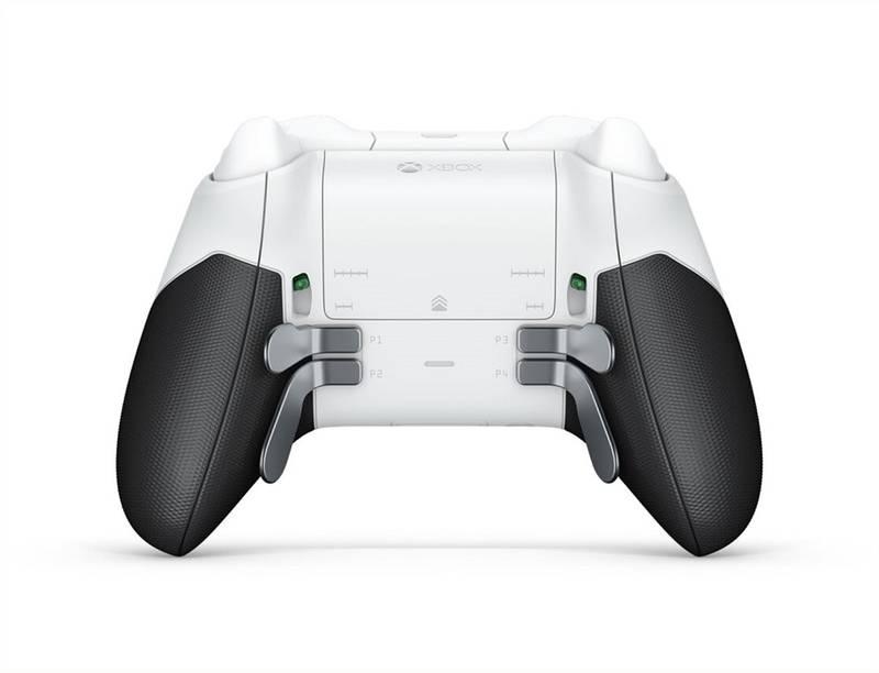 Gamepad Microsoft Xbox One Wireless - speciální bílá edice Elite
