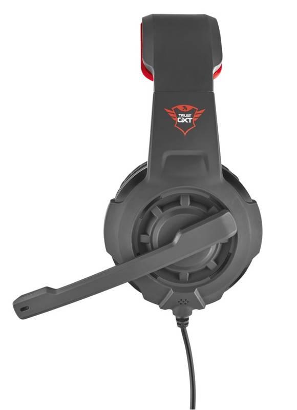 Headset Trust GXT Gaming 310 černá barva červená barva