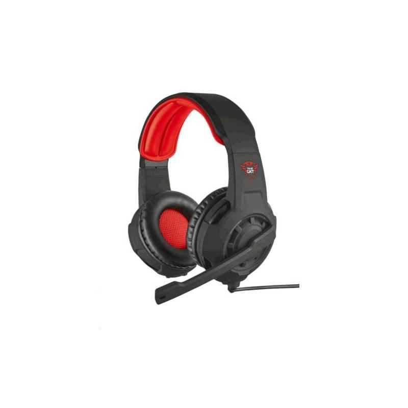 Headset Trust GXT Gaming 310 černá barva červená barva, Headset, Trust, GXT, Gaming, 310, černá, barva, červená, barva