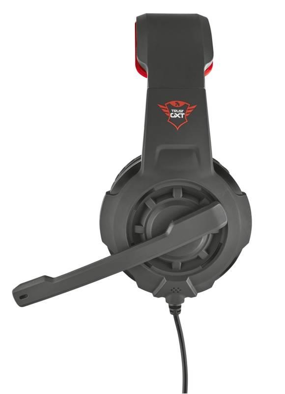 Herní set Trust GXT 784 headset myš černý červený