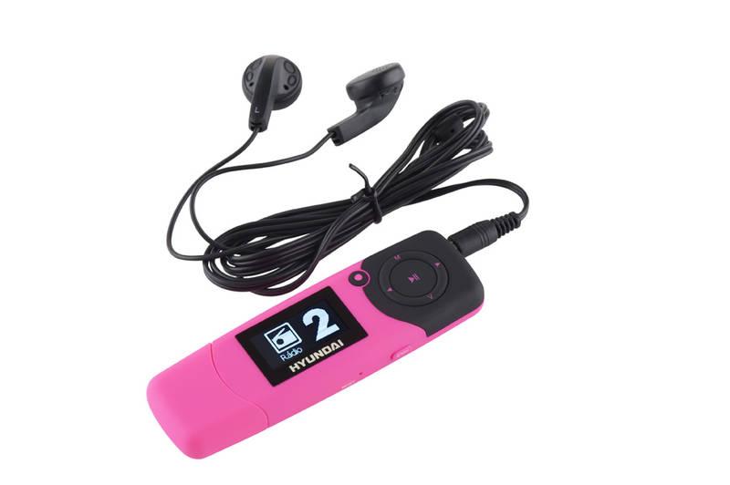 MP3 přehrávač Hyundai MP 366 GB4 FM P růžový