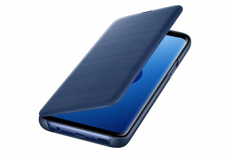 Pouzdro na mobil flipové Samsung LED View pro Galaxy S9 modré