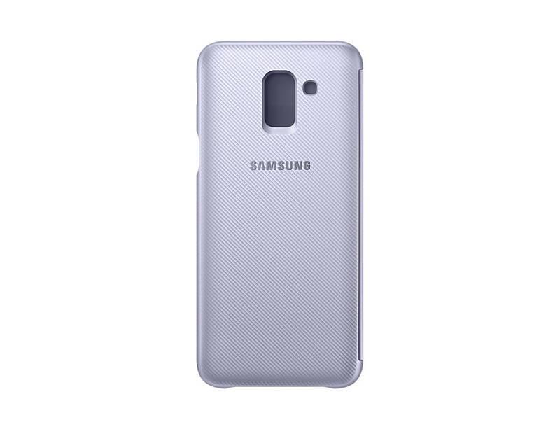 Pouzdro na mobil flipové Samsung Wallet Cover pro Galaxy J6 - levandulové