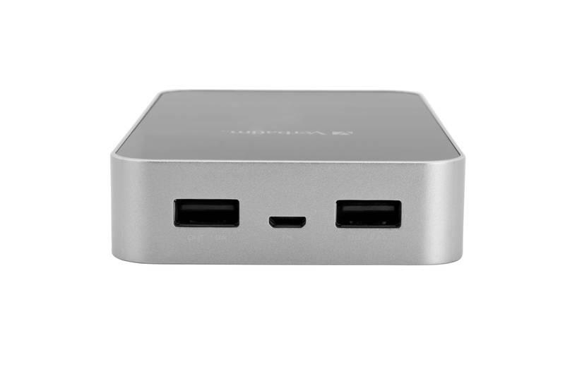Powerbank Verbatim 13000mAh černý hliník