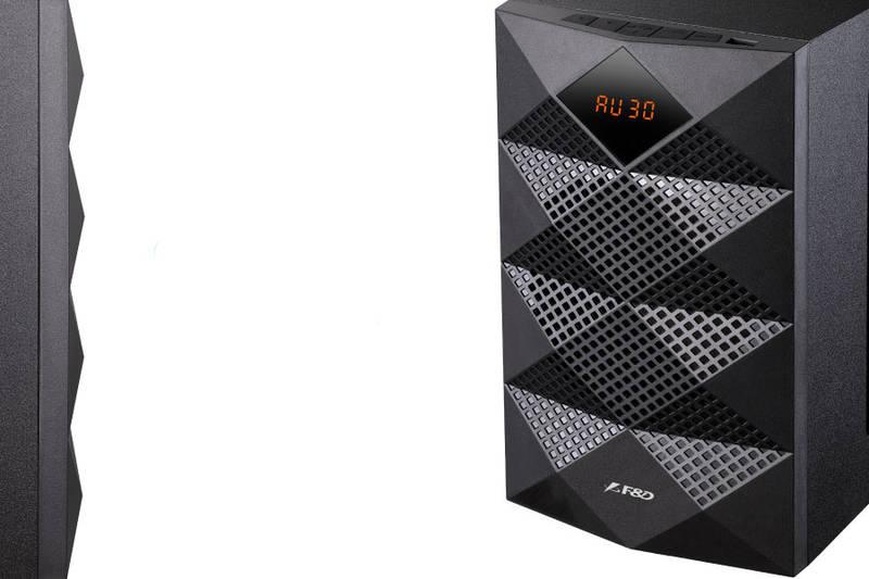 Reproduktory Fenda F&D A180X 2.1, bluetooth, rádio, USB, dálkové ovládání černé