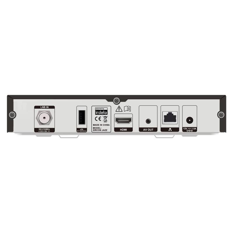 Satelitní přijímač Zircon JAZZ HD černý