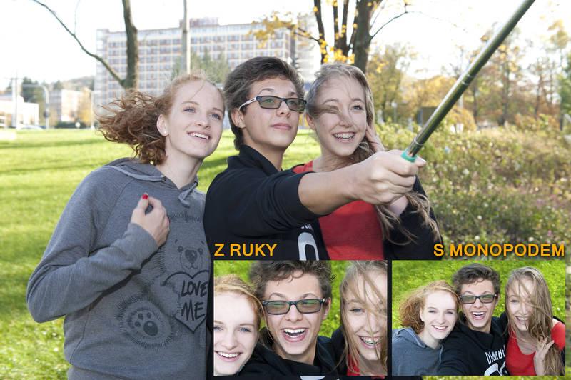 Selfie tyč GoGEN 2 teleskopická, bluetooth černá