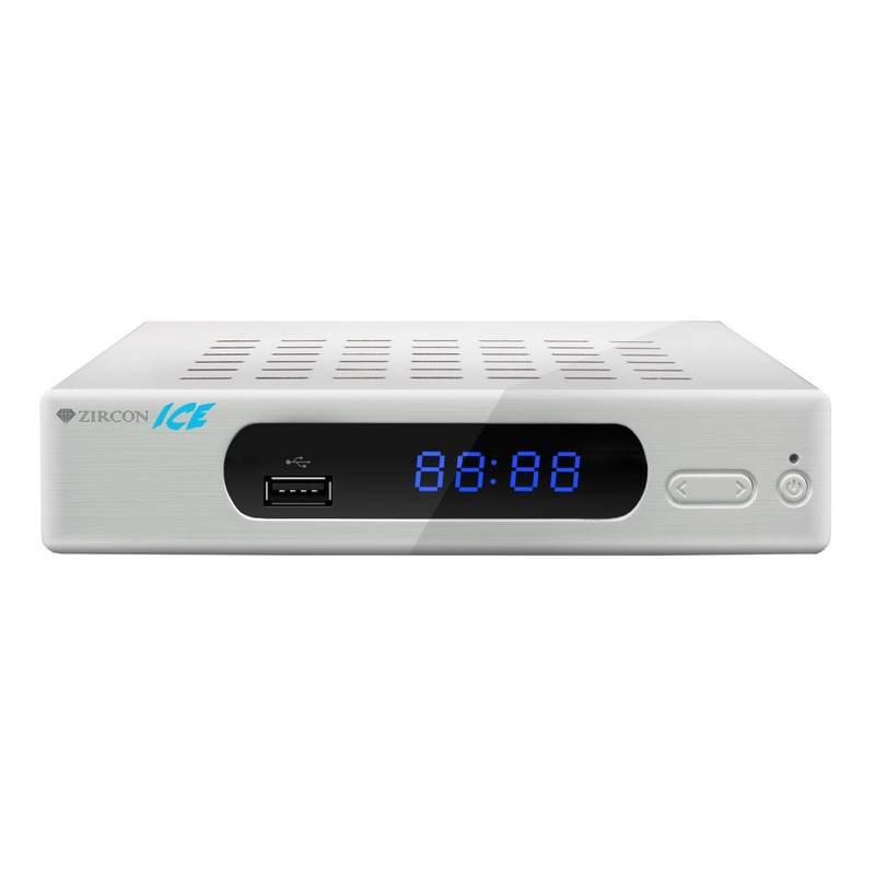 Set-top box Zircon ICE s DVB-T2 s HEVC bílý