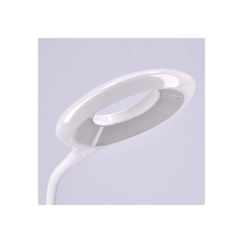 Stolní LED lampička Solight WO44, nabíjecí, stmívalená, 5W, USB napájení bílá