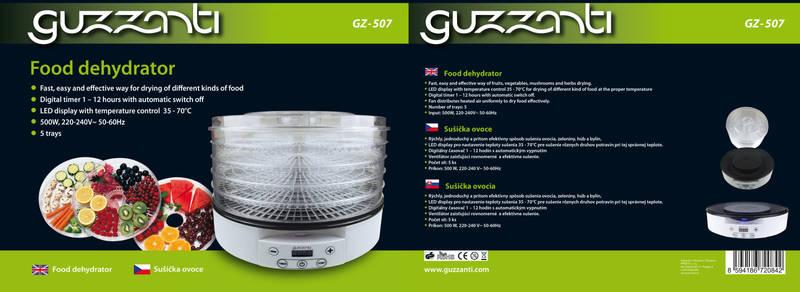 Sušička ovoce Guzzanti GZ 507 bílá