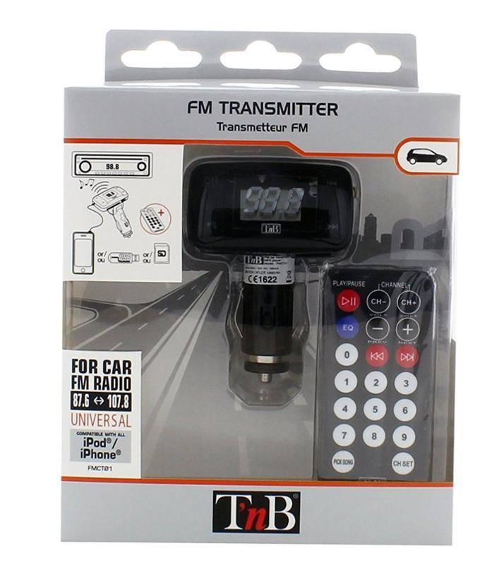Transmitter T’nB FMCT01, USB a čtečka karet micro SD