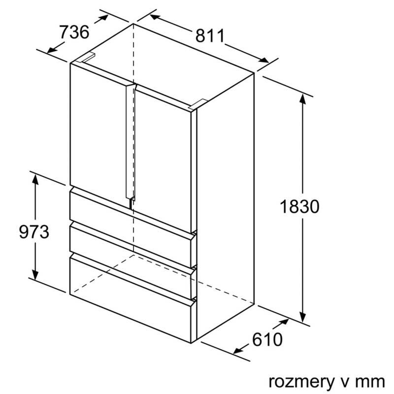 Americká lednice Siemens KF86FPB2A