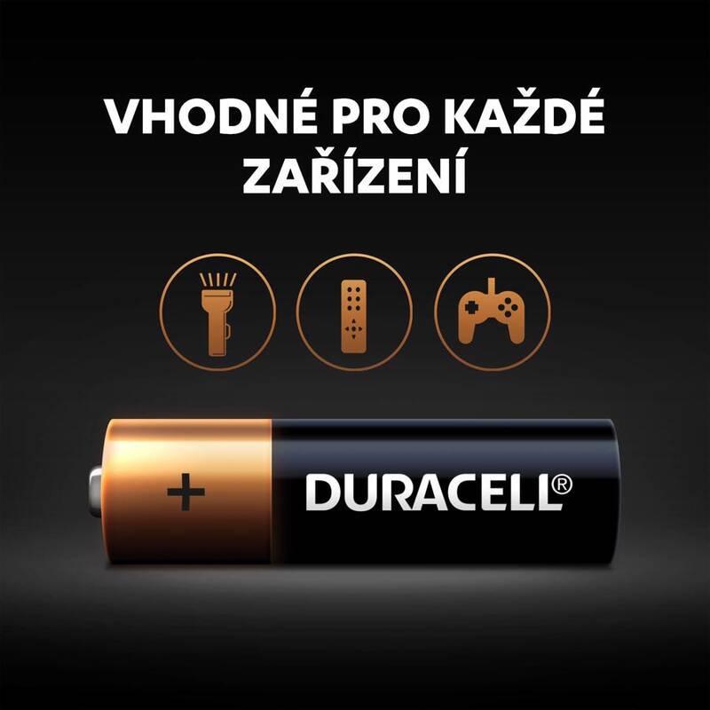Baterie alkalická Duracell Basic AA, LR06, 1.5V, blistr 12ks