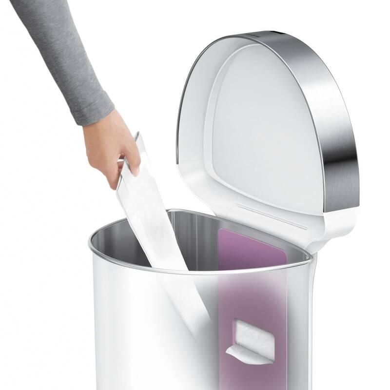 Bezdotykový odpadkový koš Simplehuman Sensor Can ST2018 bílý, Bezdotykový, odpadkový, koš, Simplehuman, Sensor, Can, ST2018, bílý