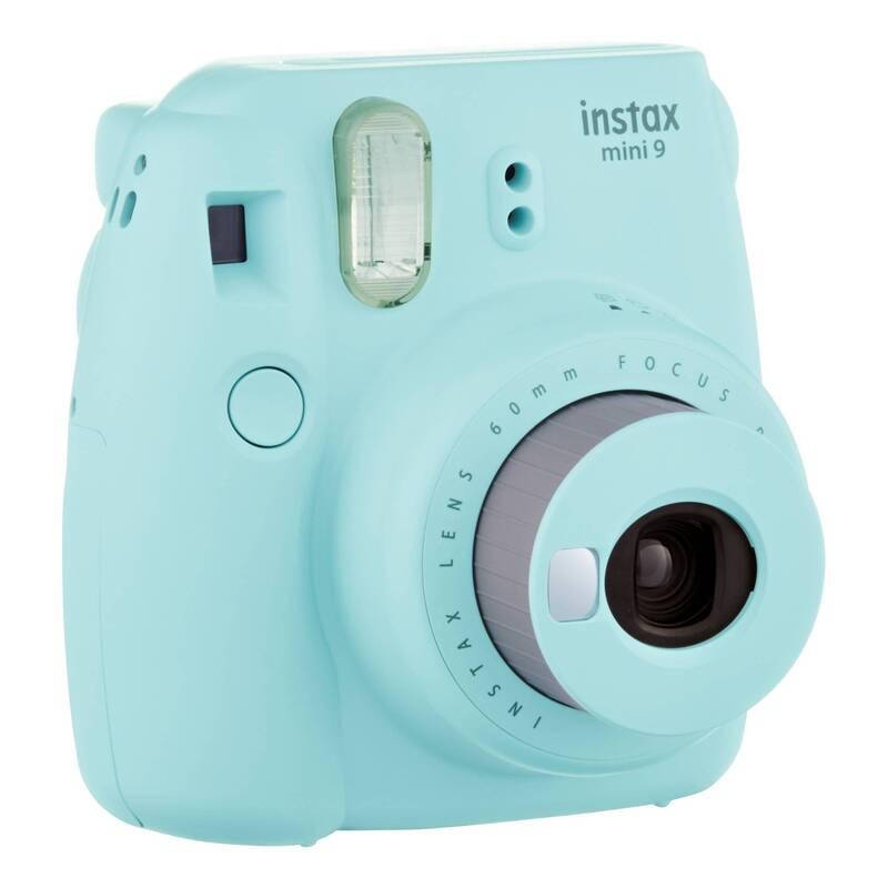 Digitální fotoaparát Fujifilm Instax mini 9 LED bundle modrý, Digitální, fotoaparát, Fujifilm, Instax, mini, 9, LED, bundle, modrý
