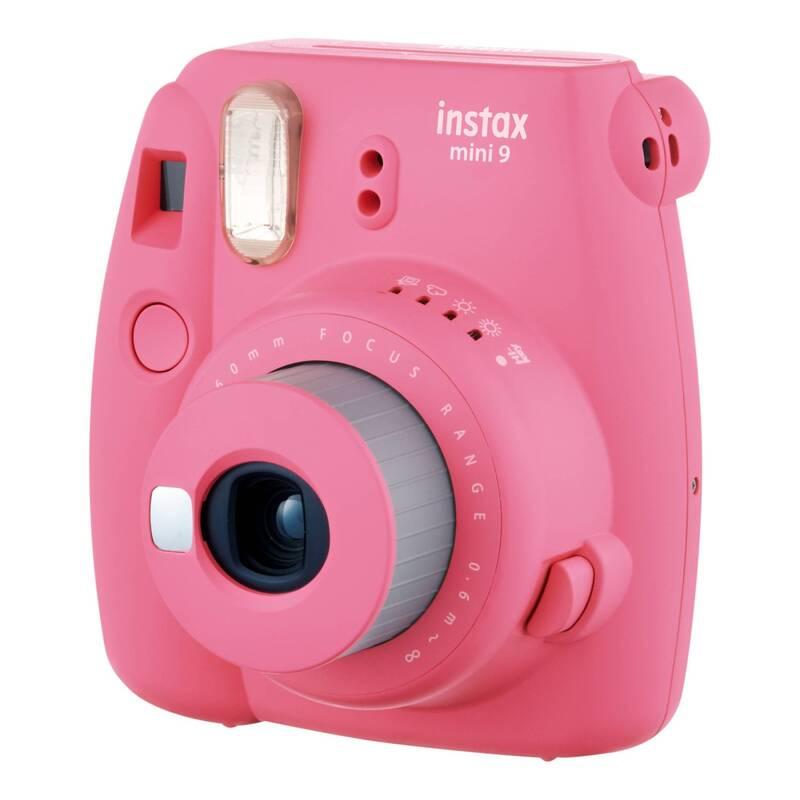 Digitální fotoaparát Fujifilm Instax mini 9 LED bundle růžový