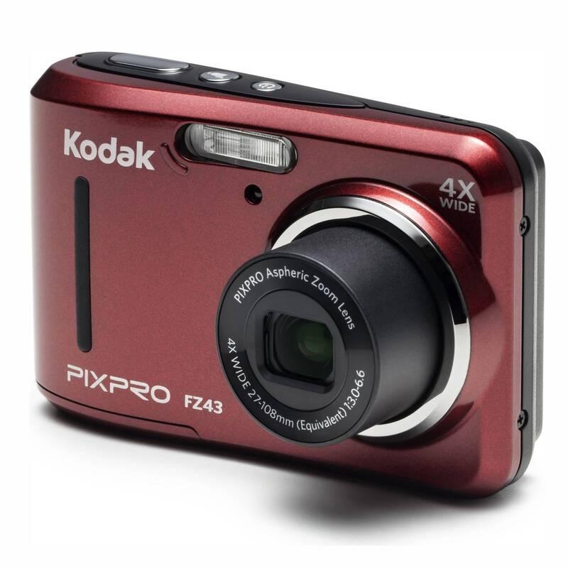 Digitální fotoaparát Kodak Friendly Zoom FZ43 červený, Digitální, fotoaparát, Kodak, Friendly, Zoom, FZ43, červený