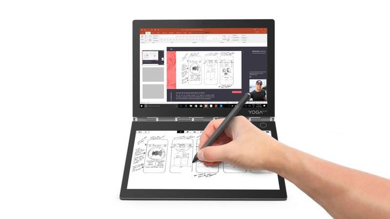 Dotykový tablet Lenovo Yoga Book C930 šedý, Dotykový, tablet, Lenovo, Yoga, Book, C930, šedý