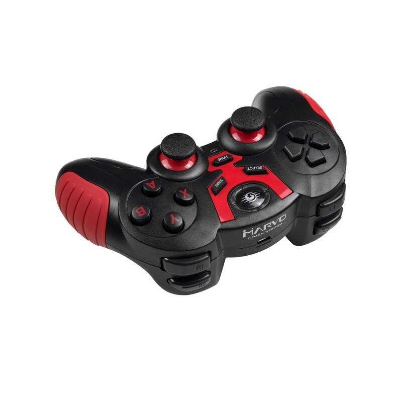 Gamepad Marvo GT-60, bezdrátový, Bluetooth USB, PC, Android černý červený