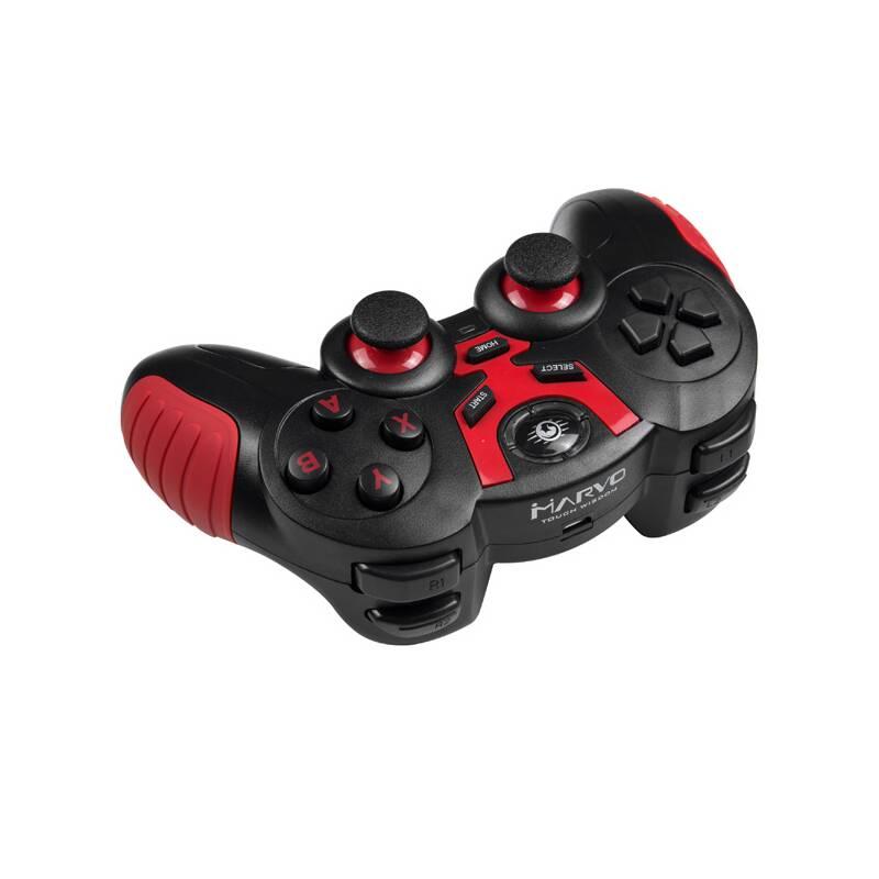 Gamepad Marvo GT-60, bezdrátový, Bluetooth USB, PC, Android černý červený, Gamepad, Marvo, GT-60, bezdrátový, Bluetooth, USB, PC, Android, černý, červený