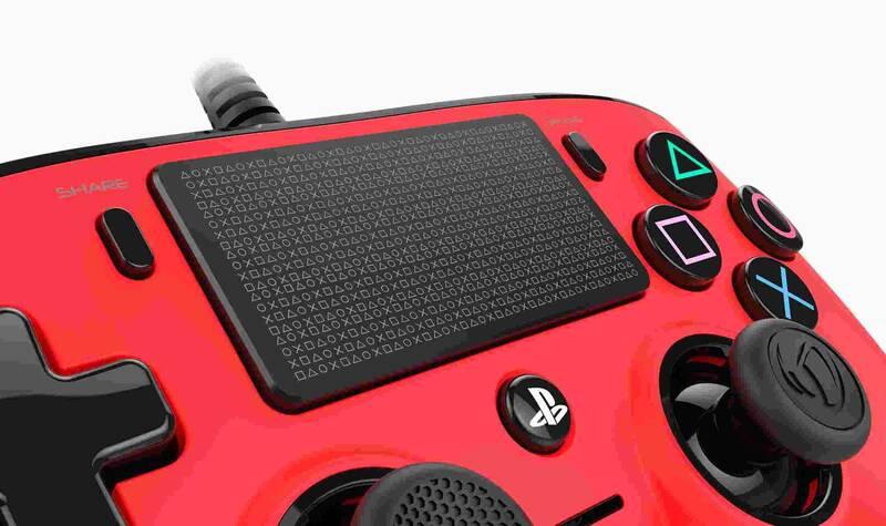 Gamepad Nacon Wired Compact Controller pro PS4 červený