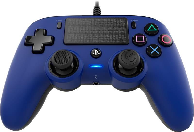 Gamepad Nacon Wired Compact Controller pro PS4 modrý