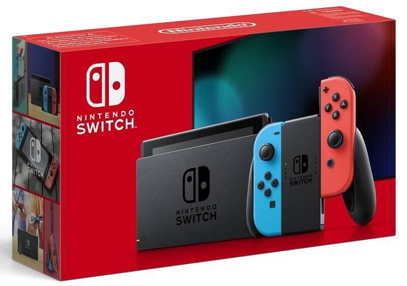 Herní konzole Nintendo Switch s Joy-Con v2 červená modrá