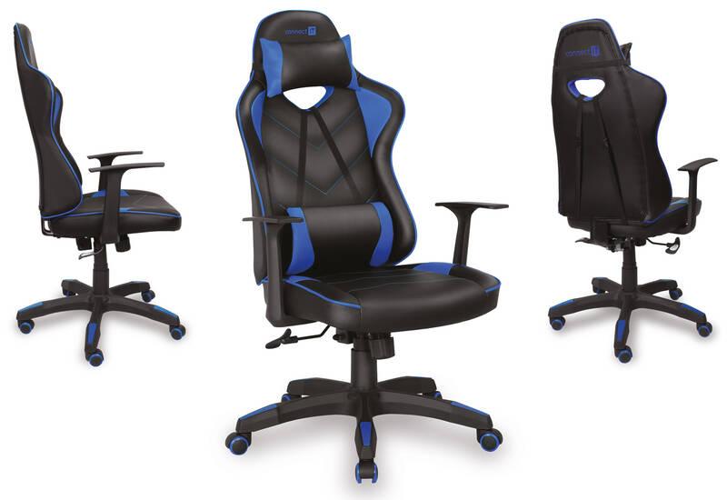 Herní židle Connect IT LeMans Pro černá modrá